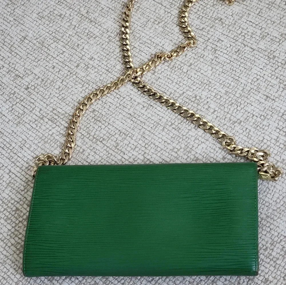 LV Green Epi Leather Long Wallet - Picture 3 of 12